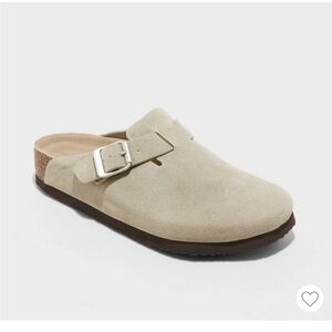 Universal Thread Women's Cream Suede Mules Clogs Boston